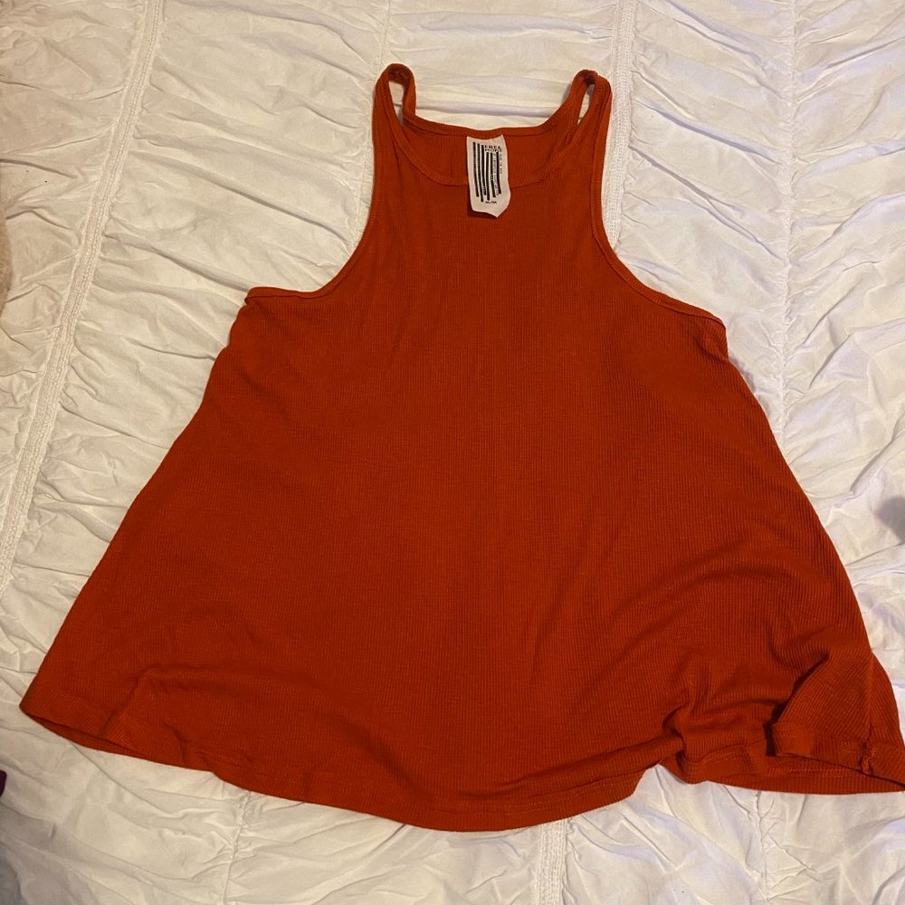 Free People burnt orange/red tank